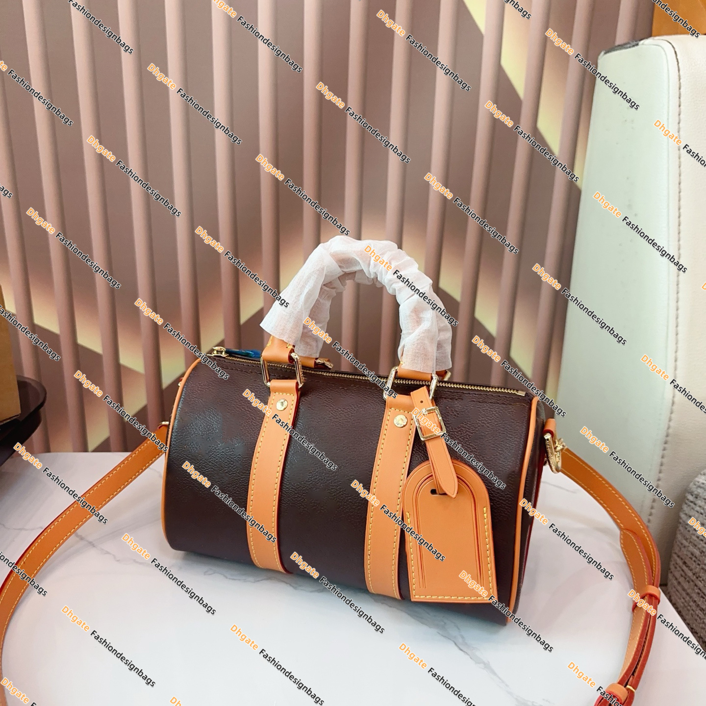 Luxury Designer Keepall 25 Sac Homme Femme Marron Fleur Bandoulière Besace luxe design élégant Voyage Cuir Sacs à Main