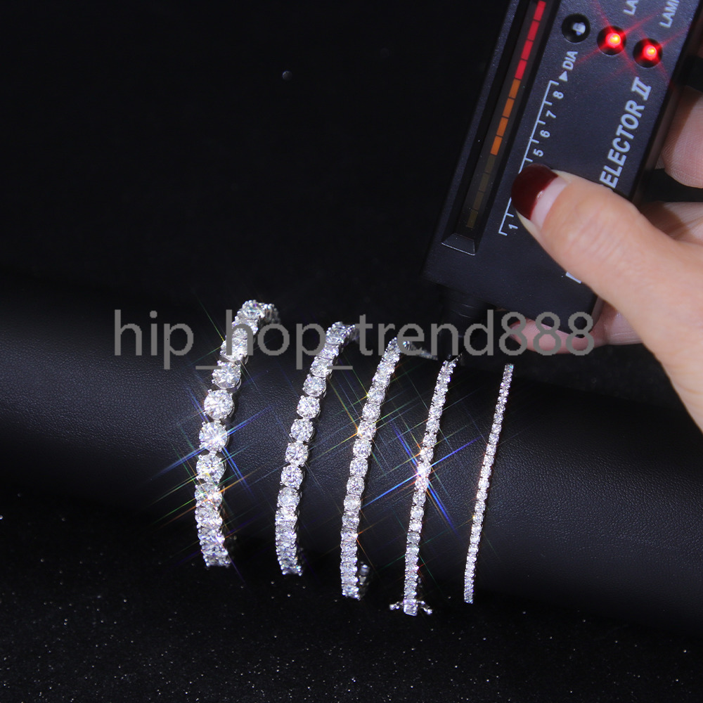 Factory Price Pass Diamond Tester Vvs Moissanite Fine Jewelry Bracelets Tennis Chain Bracelet for Woman and Man