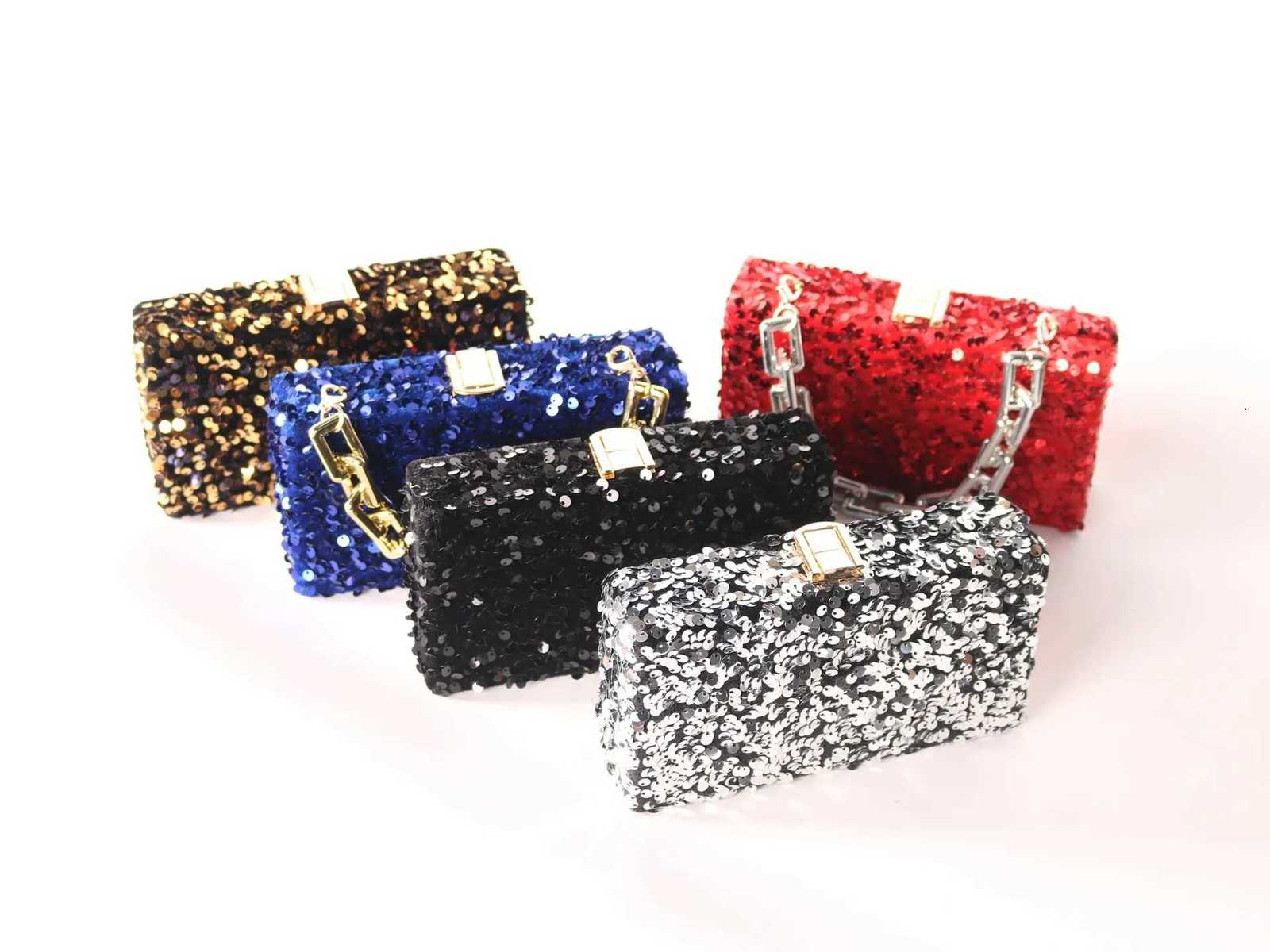 Sequined Fashion Temperament Cool Single Shoulder Oblique Span Exquisite Dinner Bag Evening Purse For Women Clutch Purses Z250815