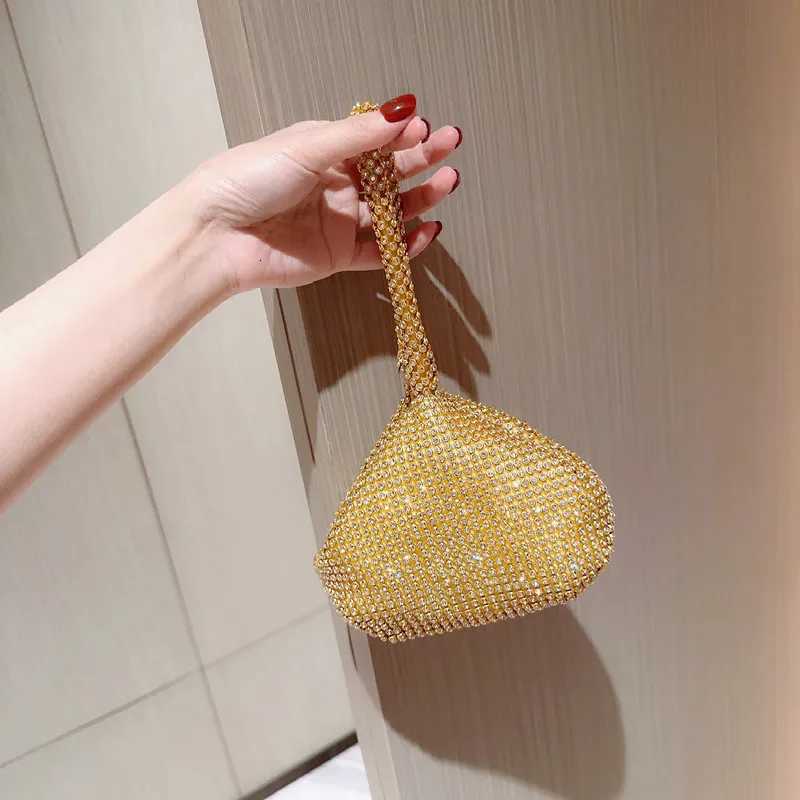 Soft Rhinestones Small Evening Bags Diamonds Day Clutch Zipper Pocket Money Purse in Black Gold Silver Bags Z250815