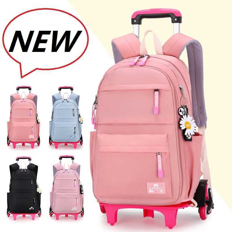 Nouveaux sacs d'école chariot sac à dos imperméable sac à dos sacs de collège pour filles sac à dos pour femmes