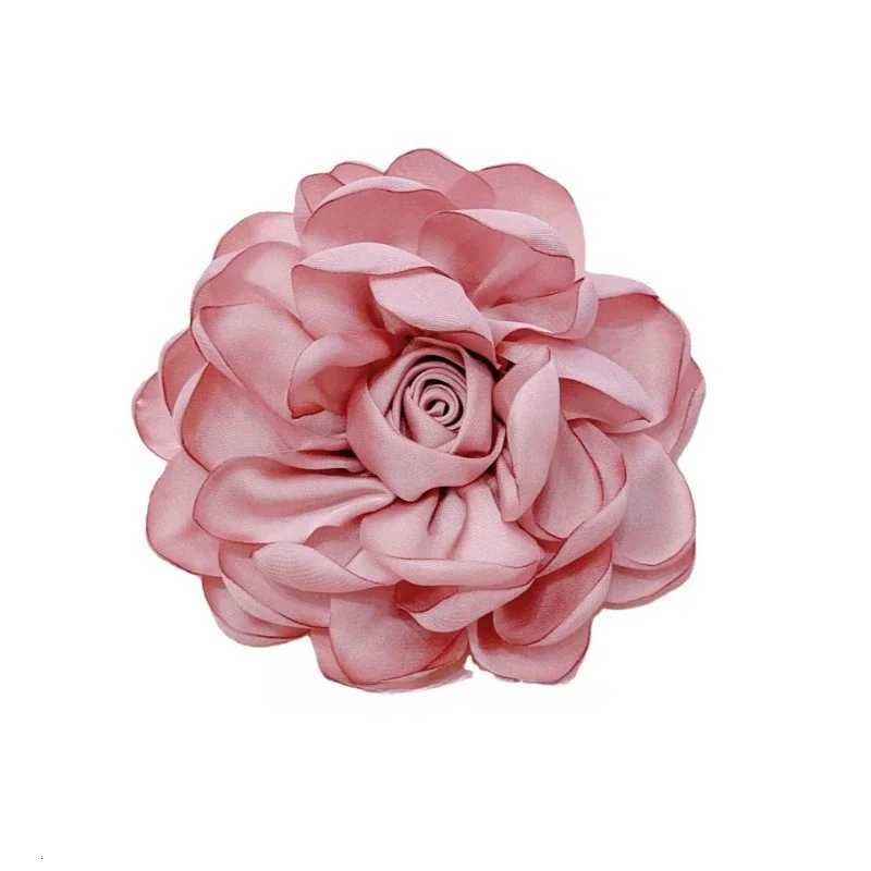 Broches de fleurs de rose de tissu coréen 10cm pour femmes élégants corsage écharpe boucle cols cols épingles de mode de mode de mode de mariage