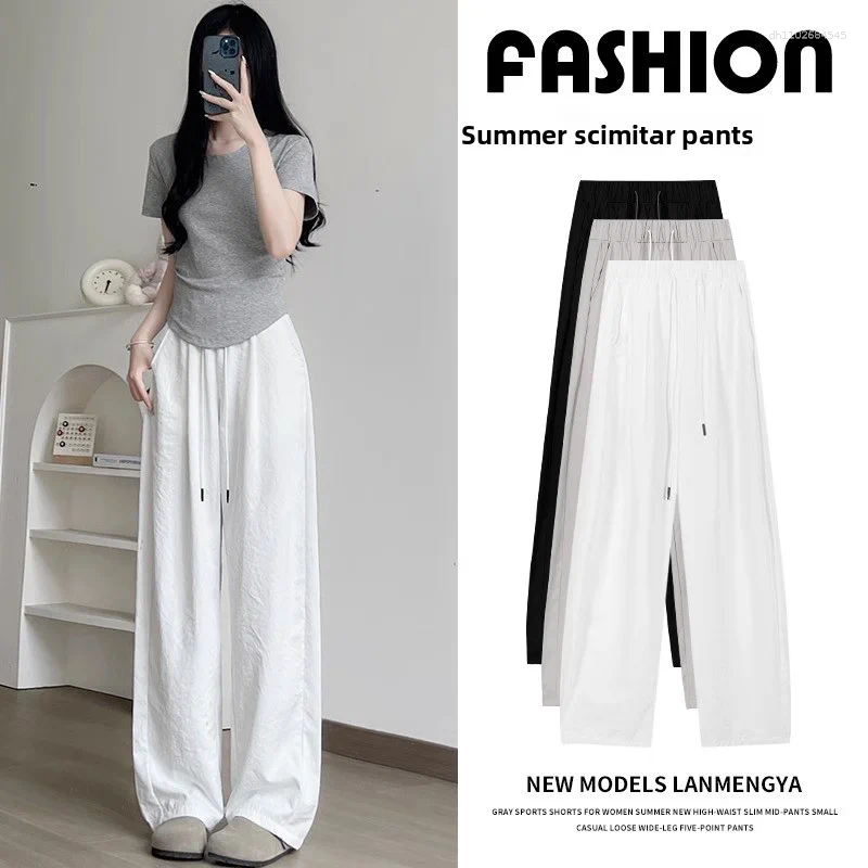 Pantalon féminin pour les femmes à taille haute pour les femmes.Tissu respirant.Lavable à la machine et facile à prendre en charge.