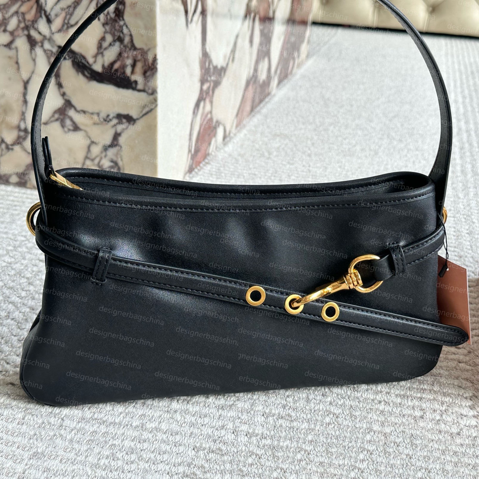 Shoulder Bags Hobo Underarm pouch Designer Bag Bowling Genuine Leather Handbags for Women Bag with Adjustable Strap Versatile Crossbody Purse Handba