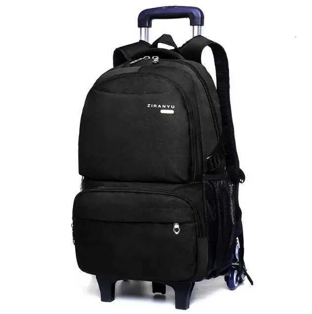 Boys Trolley Bags Schoolbag With 6 Wheels School Trolley Bags 2 Wheels Rolling Backpack For Boys Student Backpack With Wheels X250815