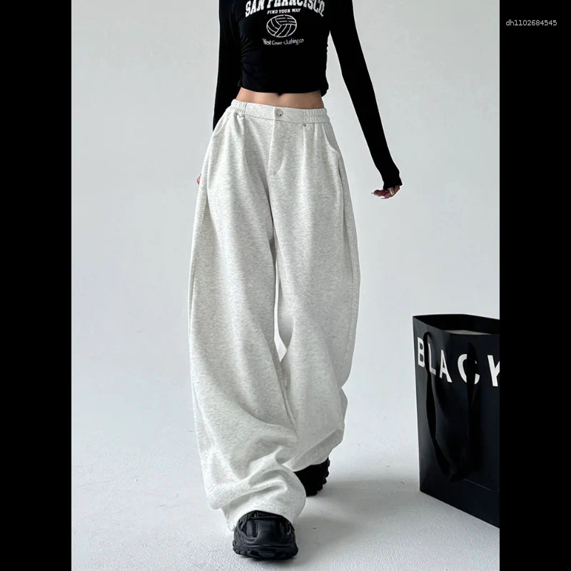 Women's Pants Wide Leg Autumn And Winter Loose Sports Casual