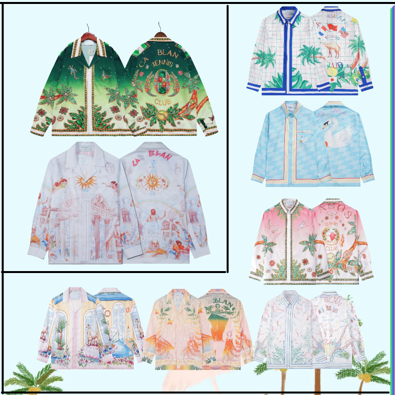 Chemises décontractées graphiques pour hommes, tendance, impression fantaisie, ample, décontractée, vacances, plage, manches longues, confort quo