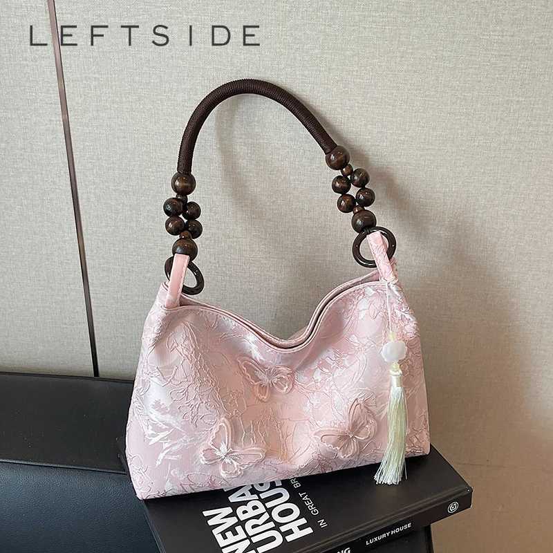 Leftside Chinese Style Small Cloth Shoulder Bags for Women 2025 Summer New Trend Crossbody Bag Females Handbags and Purses Z250815