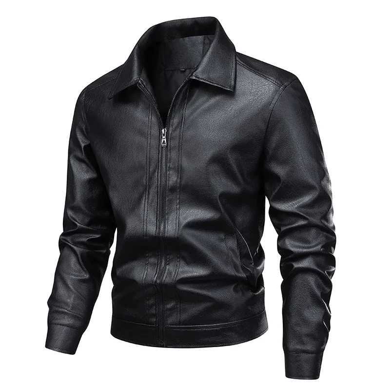 2025 Veste pour hommes Nouveau veste en cuir à base de printemps et automne