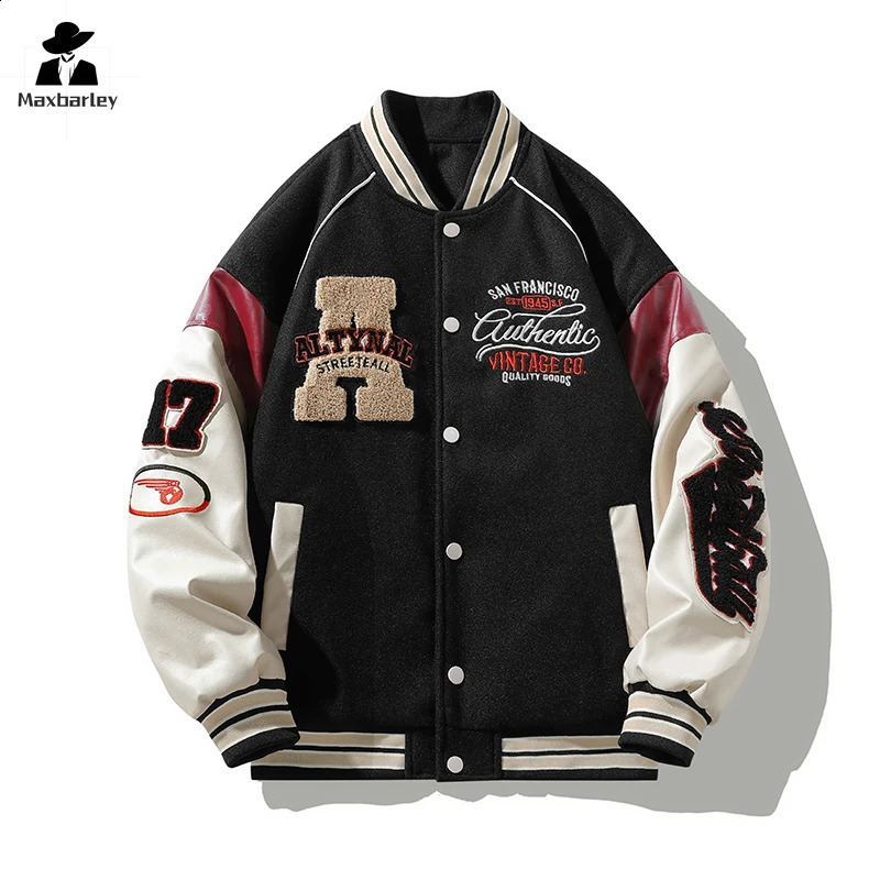 Veste de baseball hommes Jersey de mode décontractée manteaux à manches longues en vrac manteau masculin à capuche 250814