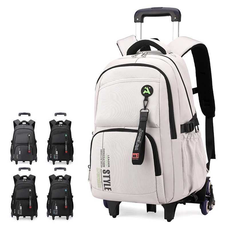 1200PCS/LOT School Bag with wheels Rolling Backpack for boy Kids Student Wheeled Backpack Trolley School Bag Travel Trolley backpack Luggage X250815