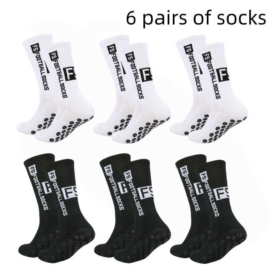 6 Pairs Non-Slip Grip Socks for Men Women Football Basketball Baseball Rugby Soccer Cycling Running Hiking Tennis Skateboard XJ250815