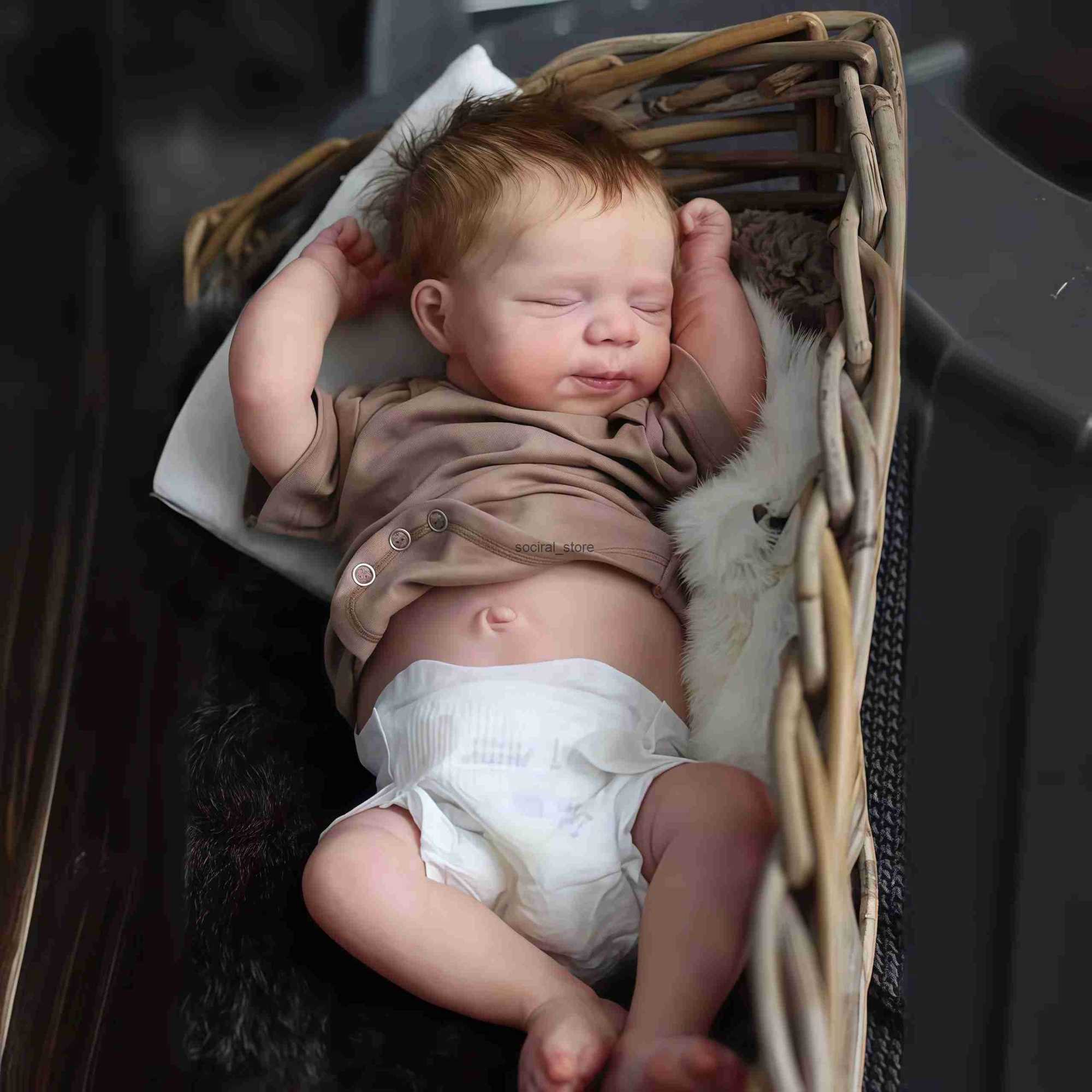Risbecko 48cm Reborn Doll Baby Full Silicone Vinyl Girl Body -19 inch 3D Painted Skin Realistic Touch Doll Toy Christmas Gift Q250815-image-1071386593