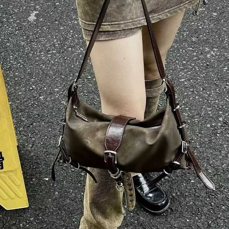 2k Vintage Femmes sac à main Small Pu En cuir Sac à bandoulière pour femme Tote Hip Hop Messager Sac de banlieue Aaisset Femelle Bag Z250815