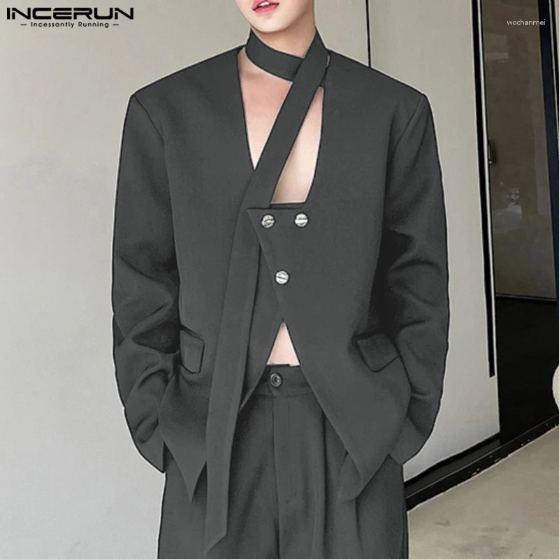 Costumes pour hommes Incerun masculin de mode Blazer Blazer Halter Necl