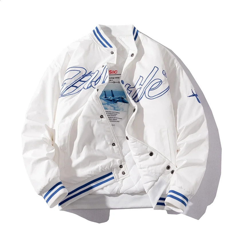 Veste de mode d'hiver Men des femmes lettre y baseball streetwear japonais vintage manteau capuchon décontracté automne 250814