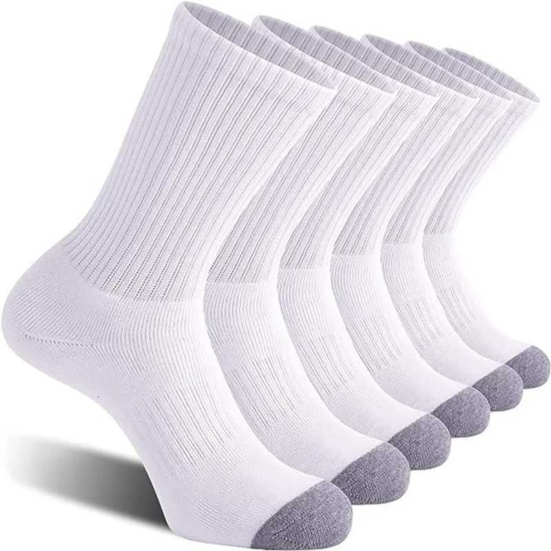 Large Mens Socks Foreign Trade Cotton Socks Long Tube Wholesale Sports Socks White Autumn and Winter Mens Long Socks XJ250815