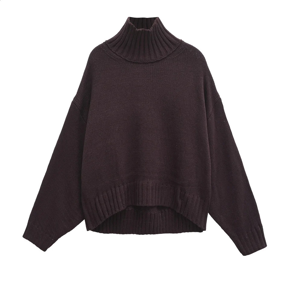 Trafshe Tricoted Pullsouvers Femmes Automne Pluls d'hiver chauds à manches longues à manches longues et à tricots Stretch Soutend décontractés 25
