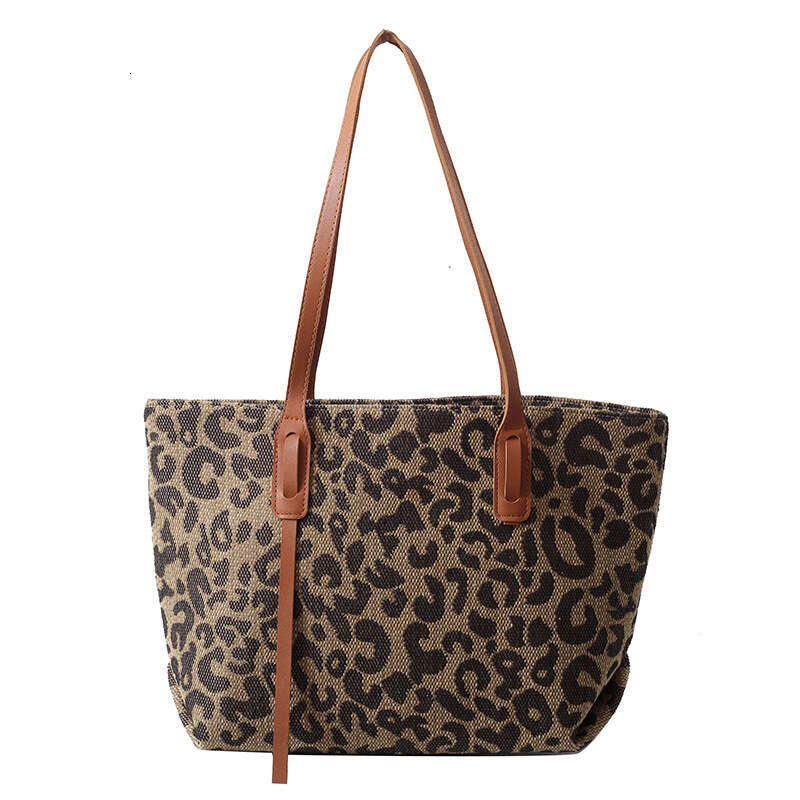 Designer Bags Autuman Winter Leopard Print Pu Large Capacity Women's Tote Fashional New Zipper High Quality Fashion Commuting Designer Shoulder