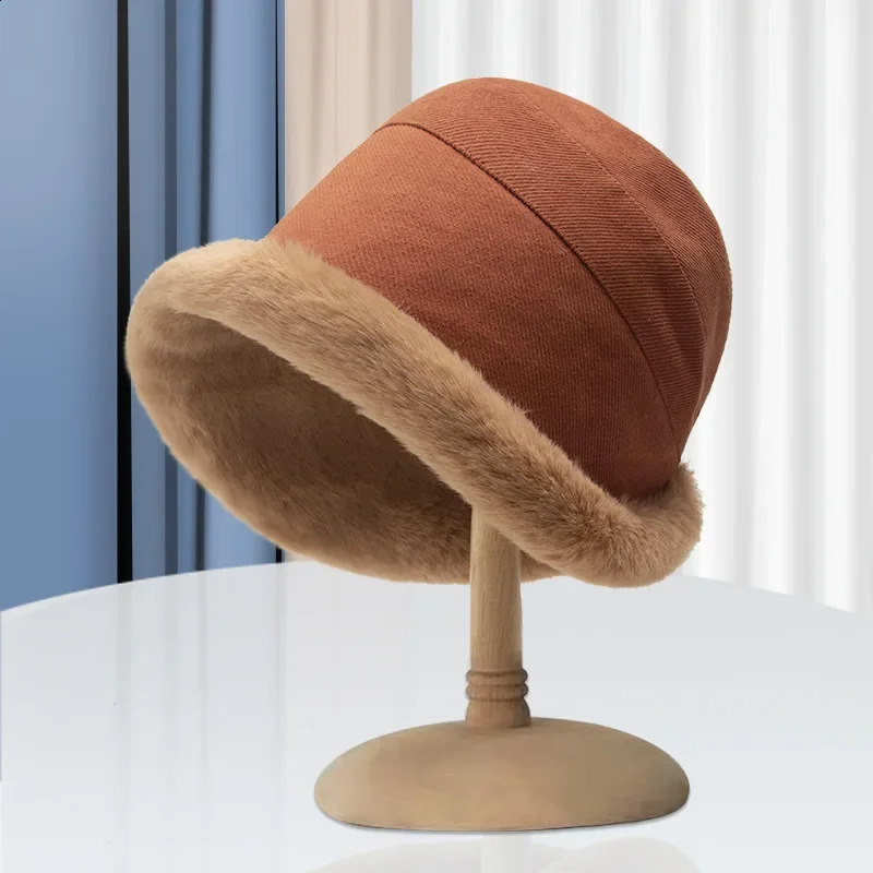 womens winter hat Bucket Warm panama hip hop caps fedoras streetwear Fishing fashion 250815
