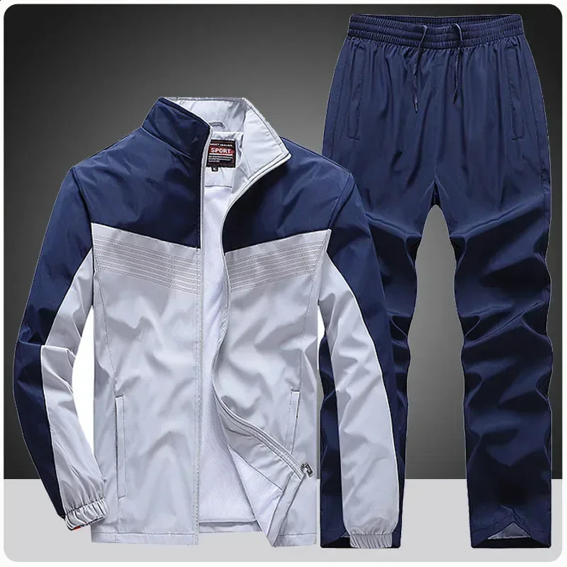 Sweatshirts de survêtement pour hommes patchworks ensembles de sweats de survêtement