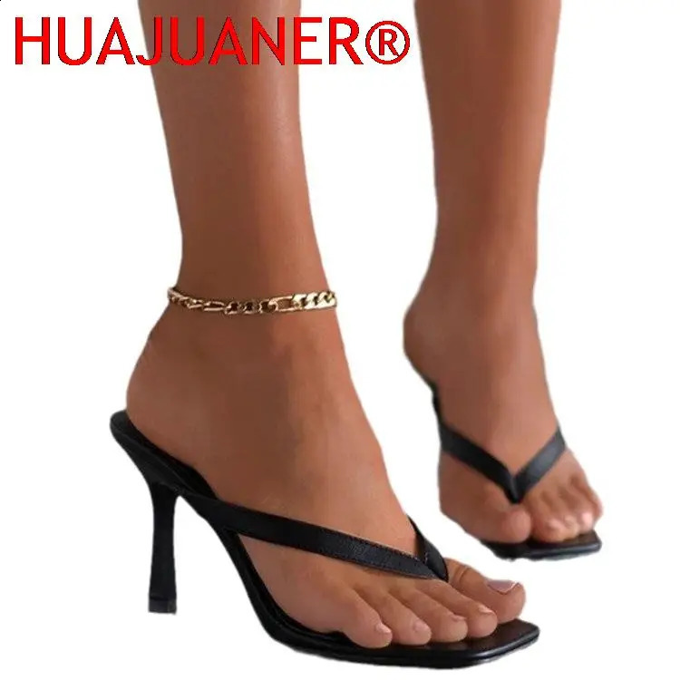 2025 High-heeled Shoes Heel Large Square Head Solid Color Pinch Toe Womens Shoes High Heel Womens Sandals Shoe for Women 250815