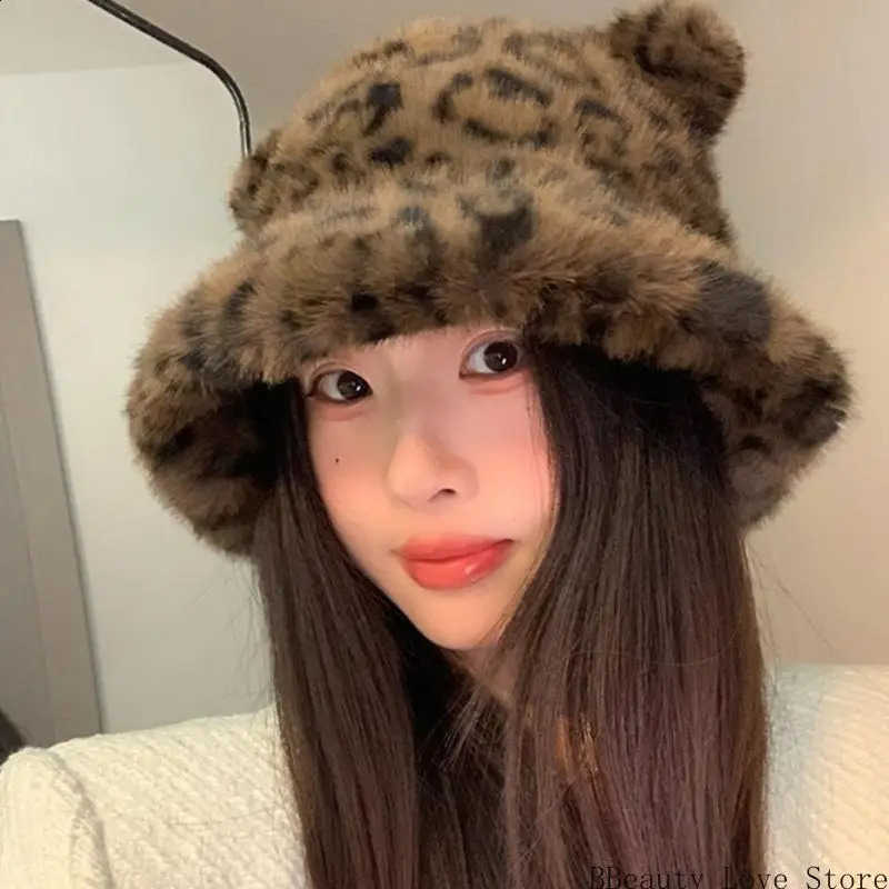 Kids Ushanka Head Wrap Thicken Furry Bear Hat for Climbing Skiing Sports Ushanka Fisherman Hat Oversized Headwear 250815