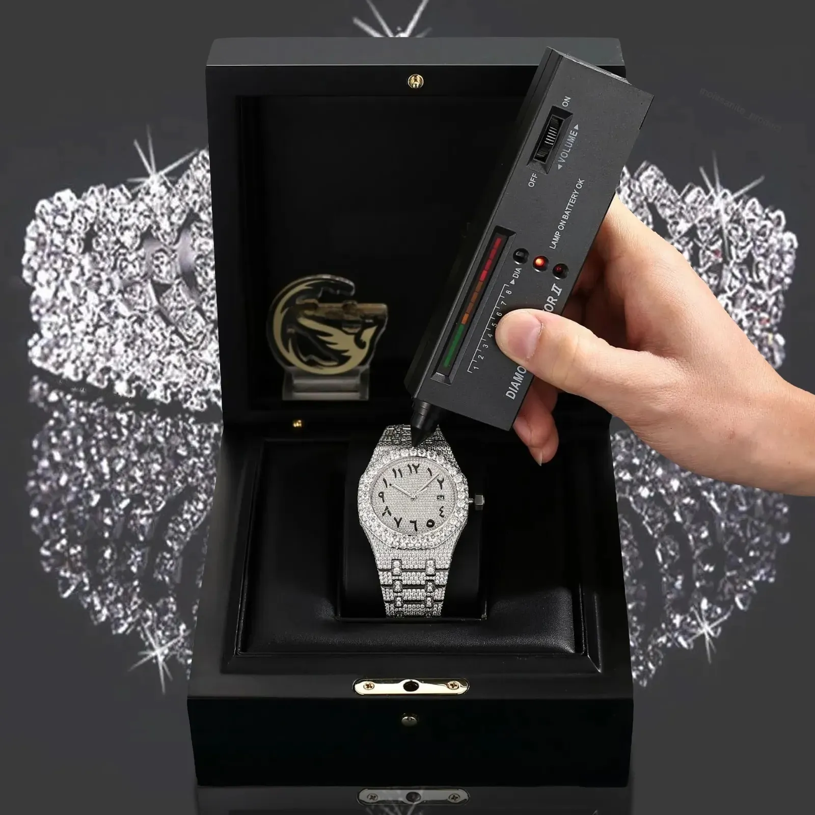 High purity moissanite VVS Precise mechanical watch Top quality A perfect work of art Symbols representing one's identity and status,Start shin