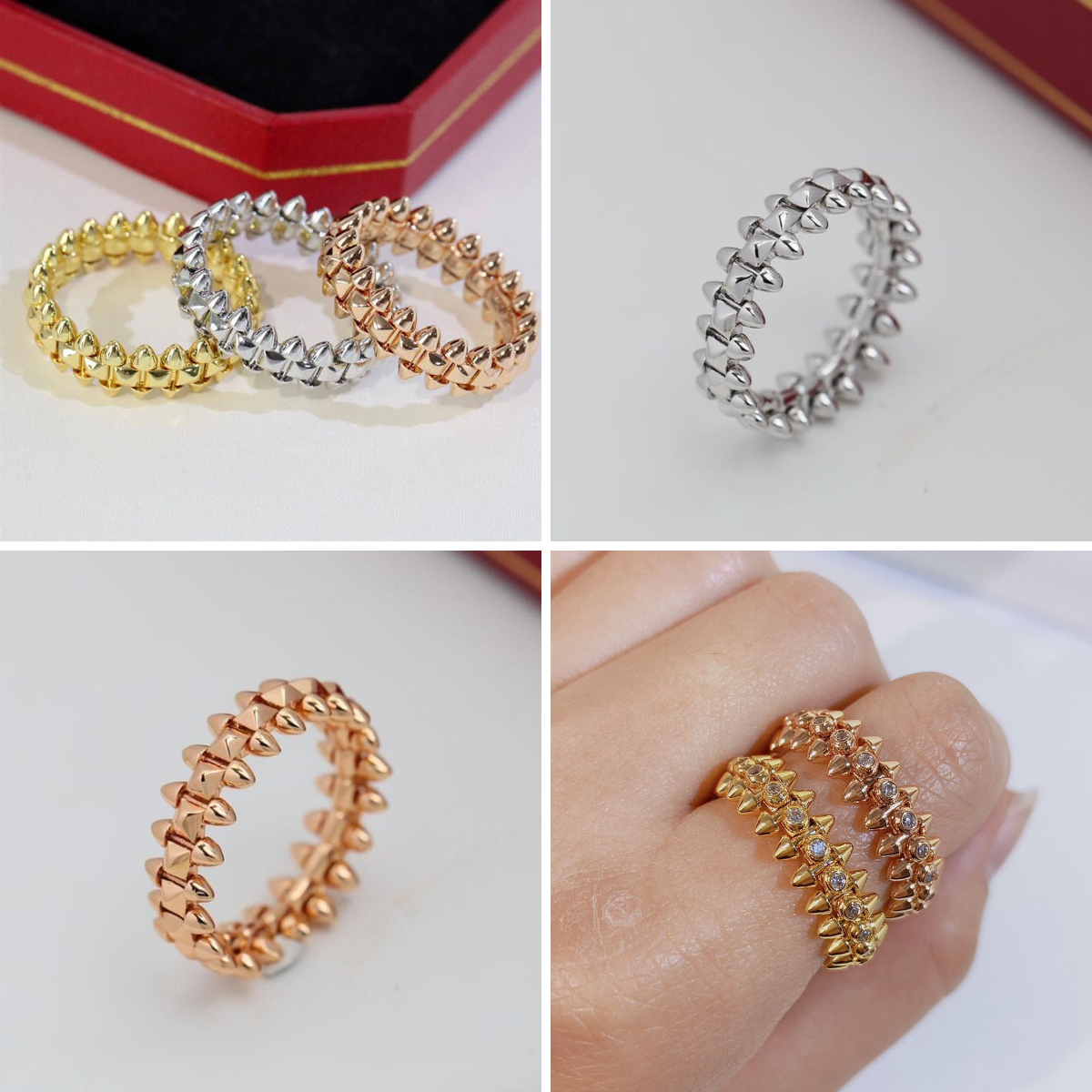 designer jewelry bullet ring jewelry for men diamond ring Hip hop rock rings accessories rings stainless steel engagement ring 925 sterling silver r
