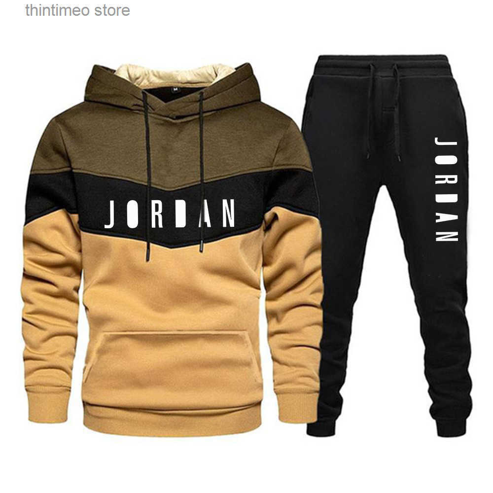 Fashion Men Tracksuit Clothes Sports Jogging Pants Coat Sweatshirt Sets Tracksuits Casual Hoodies Womens Jacket Sportswear Suit Sweatsuit Female L25