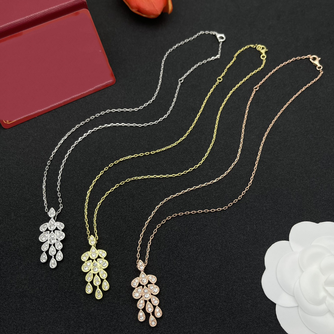 diamond pendant necklace diamond necklaces gold jewelry for women 18K rise gold silver Necklace designer jewelrys for wedding party gift free shippi