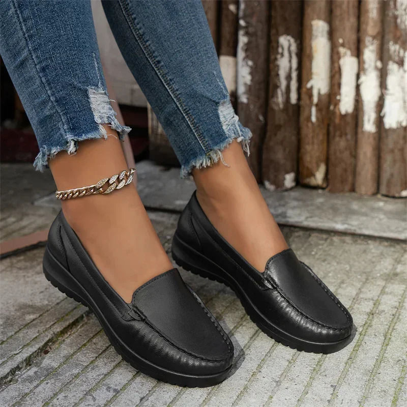Summer Style Fashionable Comfortable Thick Wear-resistant and Elegant Bottom One-step Womens Shoes Heightening 250811