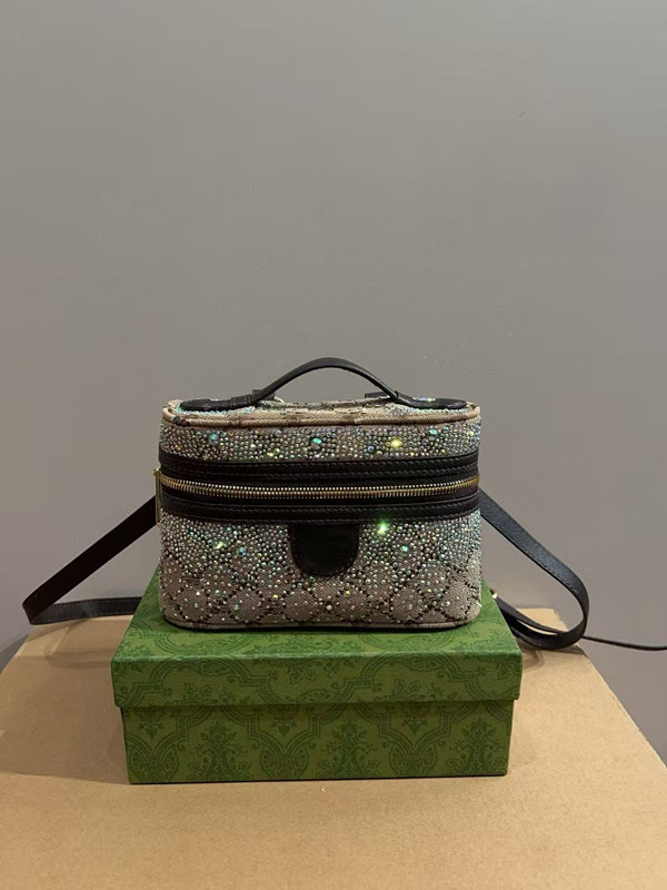 New Arrival Makeup Bags Designer Shoulder Bag Diamond Toiletry Pouch Cosmetic Women Crossbody Bag Cases Make Up Bag Lady Travel-Bags Clutch Handb
