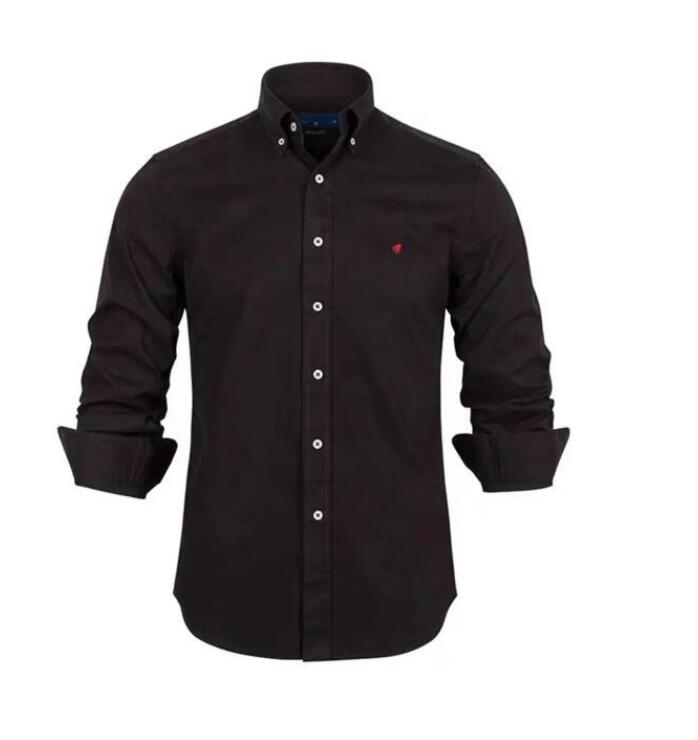 men designer shirt luxury polo Business Versatile Men Clothes solid color hoodie jacket Tees