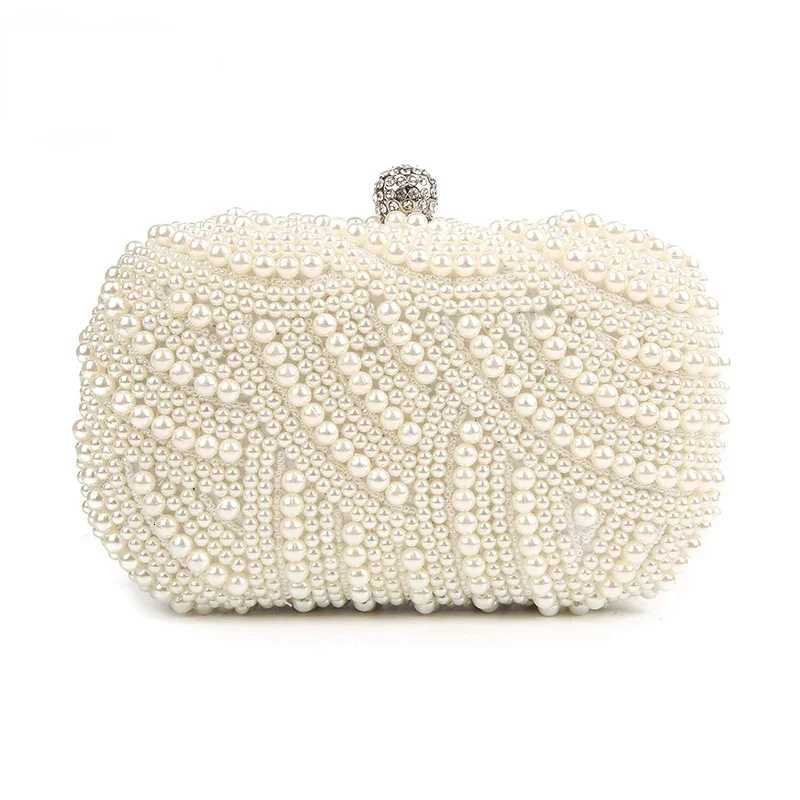 Sacs d'embrayage en perles femmes sac à main dames sacs blancs sacs de soirée sacs pour le mariage de la fête noire bolsa féminina w250816