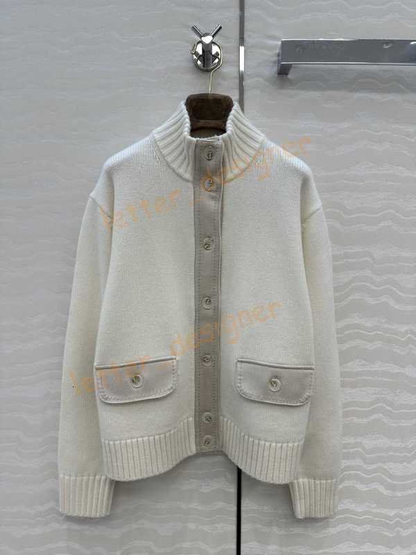 Designer Women's Jackets Milan Runway Coats 2025 New Autumn Winter Stand Collar Long Sleeve Cardigan coats Fashion Jackets Brand mirror quality