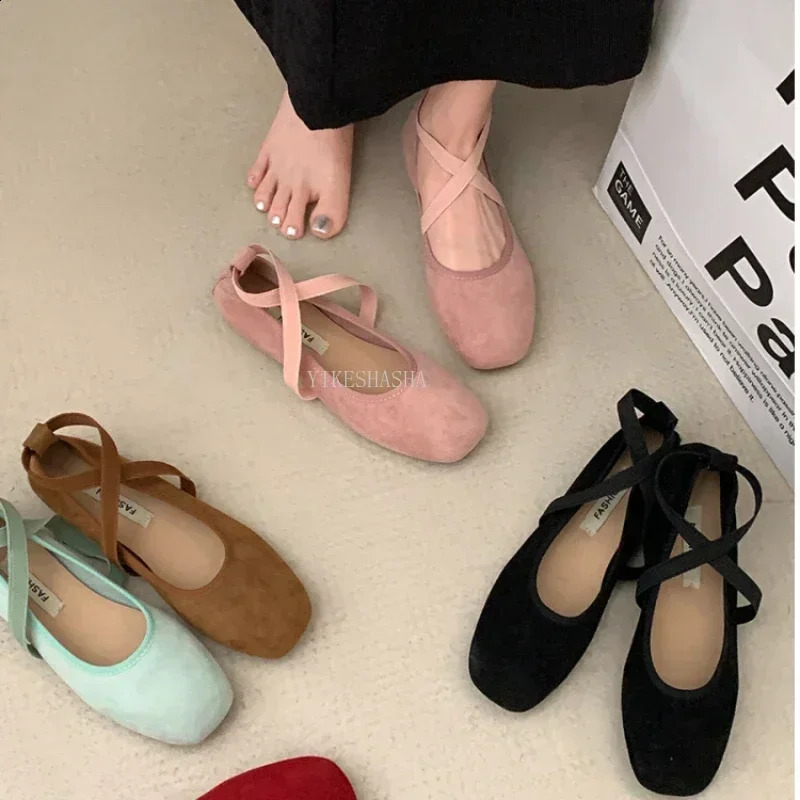Chaussures de ballet plat d'été printemps chaussures pour femmes rétro mary jane chaussures ballet plates femmes zapatos mujer 250811
