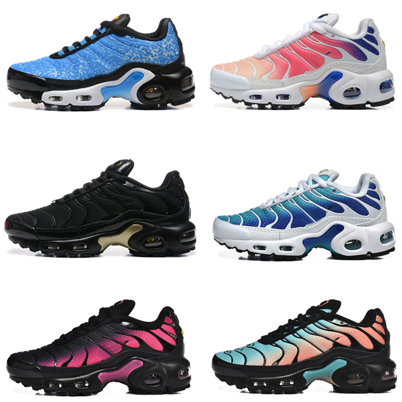 TN Kids Shoes Enfant Breathable Soft Sports Chaussures Boys Filles TNS plus baskets Youth Requin Trainers 28-35