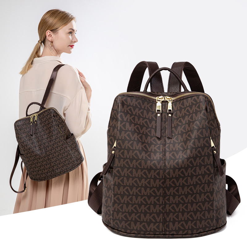 Fashion Printed Backpack for Women 2025 Summer New Large Capacity Retro Anti theft Backpack, Mommy Travel Bag