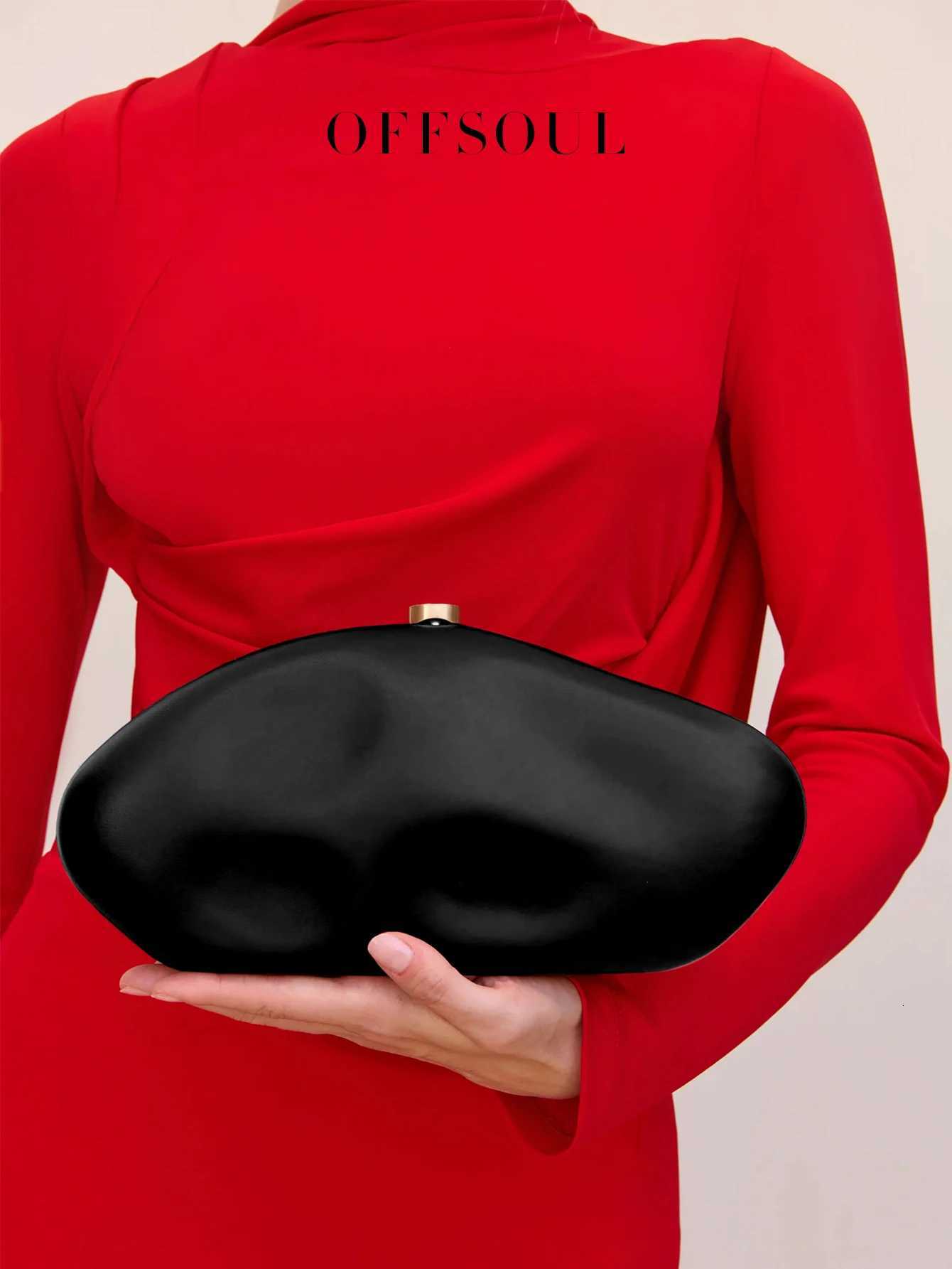 Le sac à main en cuir de galets sculpturaux est un nouveau style de mode d'Europe et d'Amérique, c'est un sac de soirée en pierre robuste avec W2