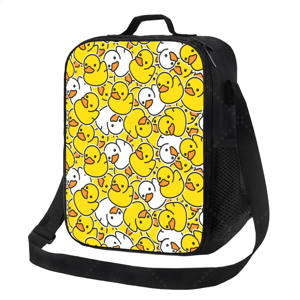 Yellow Duck Lunch Bag for Women Portable Thermal Insulated Lunch Box Picnic Multifunction Food Tote 250815