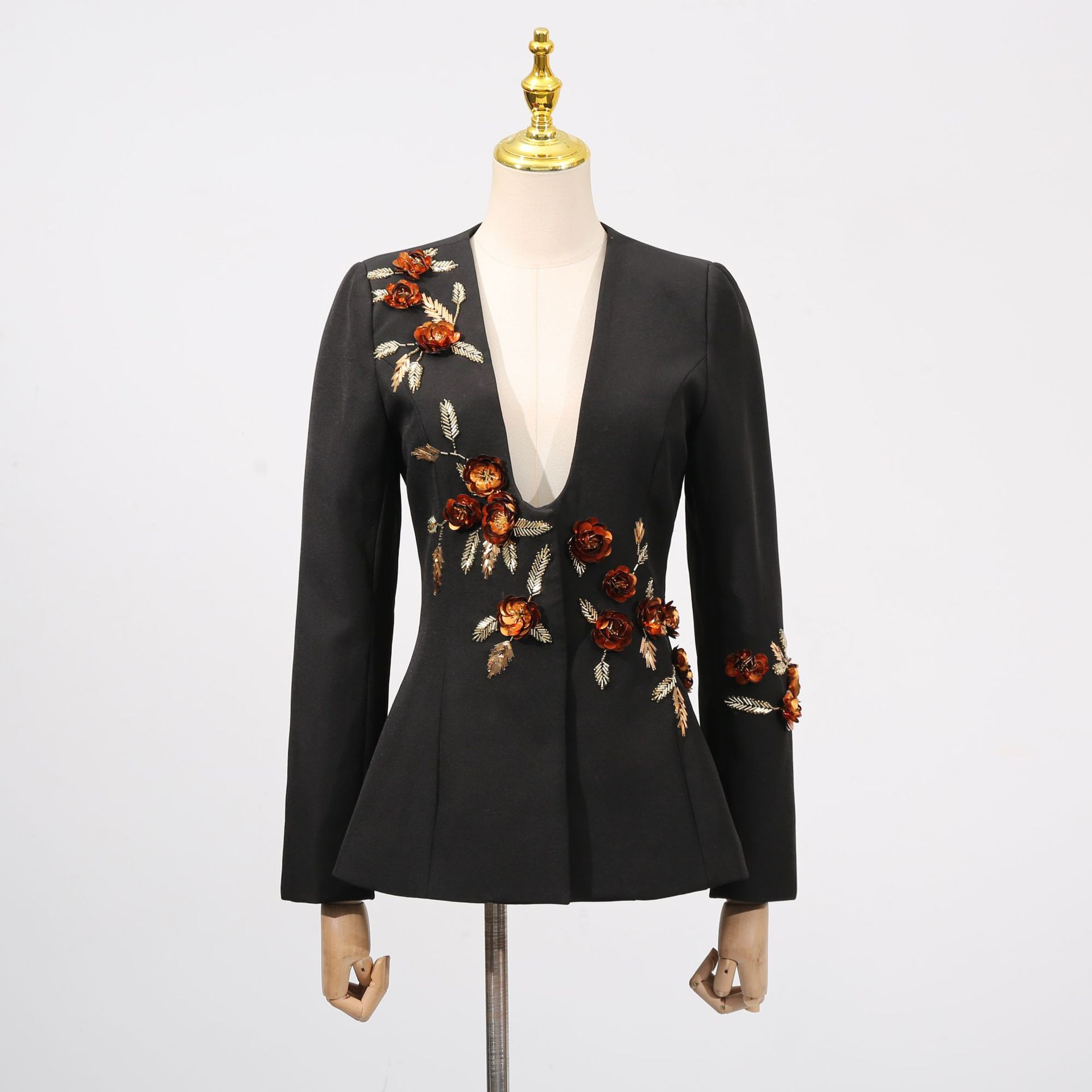 L 88 2025 Spring Autumn Brand SAme Style Coat U Neck Long Sleeve Coat Button Womens clothes Fashion CAI