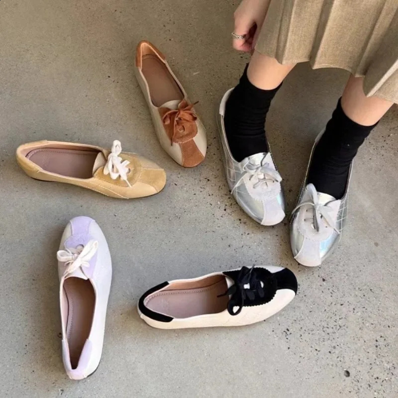 Womens Single Shoes Summer Round Head Matching Color Muller Shoes Casual Comfortable Soft Sole Professional Shoes 250814