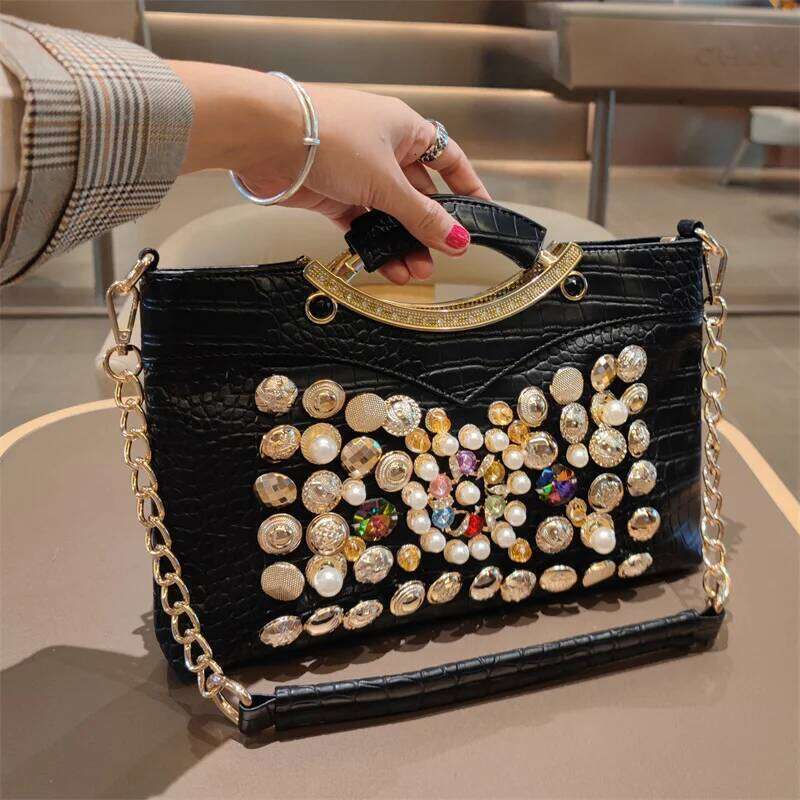 Designer Bags Leather Women's Handbag Advanced Underarm Dias Evening Bag Fashion Chain Shoulder Messenger Bags 2025 New Luxury Bag