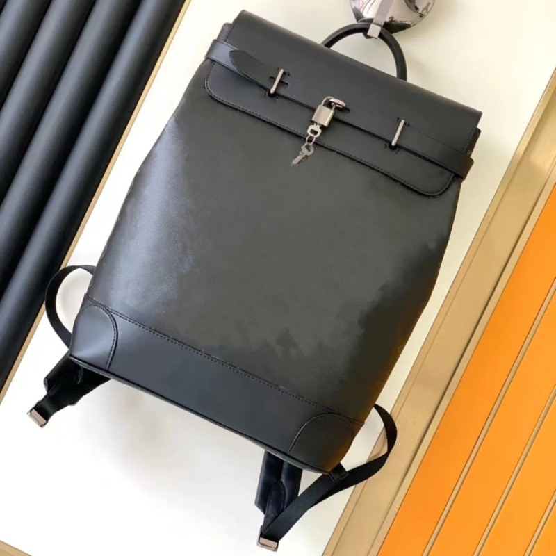 Sac de créateur Men's Earth Travel Sac de haute qualité Canvas en cuir imprimé avec une tête de verrouillage de grande capacité
