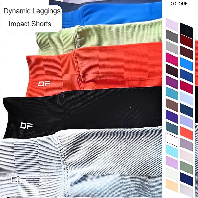 Impact Shorts Low ribbed band Yoga Shorts Scrunch Bum Seam Workout Gym Shorts High Stretch And Durable Fabric For Outdoor Running Sports Biker Sh-image-1071463118