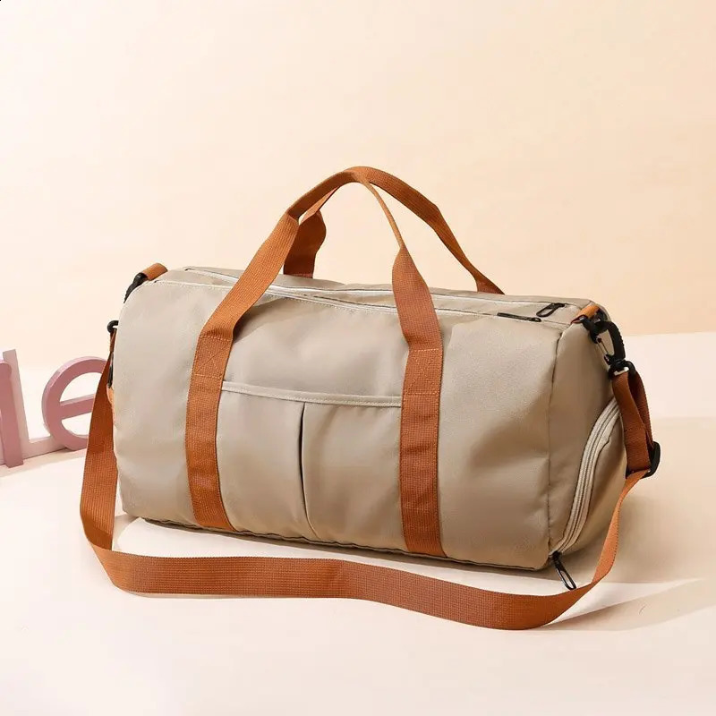 Large capacity travel bag luggage bag dry wet separation fitness yoga bag - for sports weekend vacations and leisure use 250809
