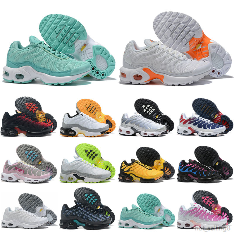 Designer TN Chaussures de course enfant respirantes souples garçon fille Tns Plus Sneakers jeunesse Requin 26-35