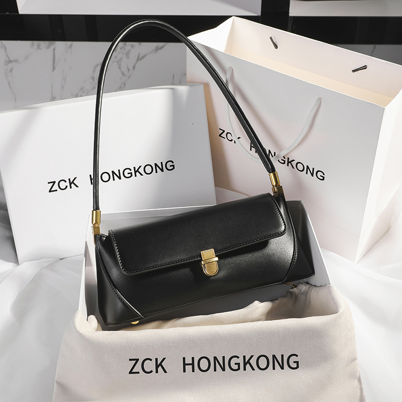 Kuing Underarm Niche Design High-End Feel Single Shoulder Handbag Genuine Leather Women's Versatile Elegant Crossbody Bag