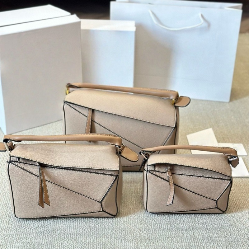 Luxury Bag Geometry Puzzle Handbag Designer Women Bag Leather Square Handbags College Style Crossbody Bag Shoulder Bags Office Handle Tote Bag
